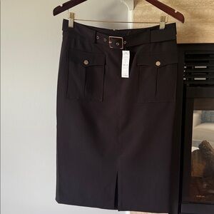 Elegant Black Pencil Skirt NWT